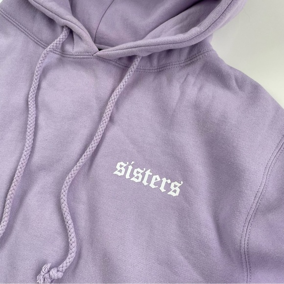 Sisters James Charles Lilac Lavender Purple Oversized Hoodie Size XS - Picture 3 of 8